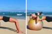Chest Press with a Stability Ball