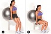 Wall Squats with a Stability Ball